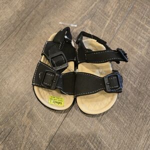 Stylish Black Kids Sandals with Adjustable Straps